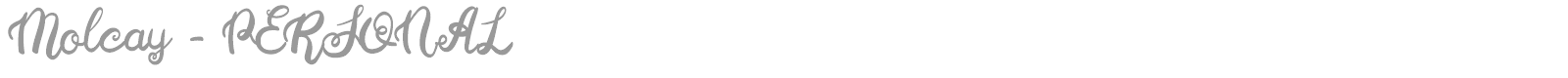 Molcay font preview